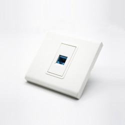 Panel Network 86*86MM Type Unshield Faceplate RJ45 Jack Single Port
