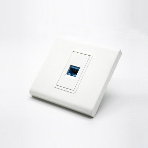 Panel Network 86*86MM Type Unshield Faceplate RJ45 Jack Single Port Panel Network 86*86MM Type Unshield Faceplate RJ45 Jack Single Port