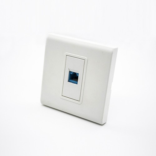 Panel Network 86*86MM Type Unshield Faceplate RJ45 Jack Single Port Panel Network 86*86MM Type Unshield Faceplate RJ45 Jack Single Port