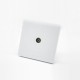 Panel Socket TV Head Single Hole White Plastic Concealed Panel Panel Socket TV Head Single Hole White Plastic Concealed Panel