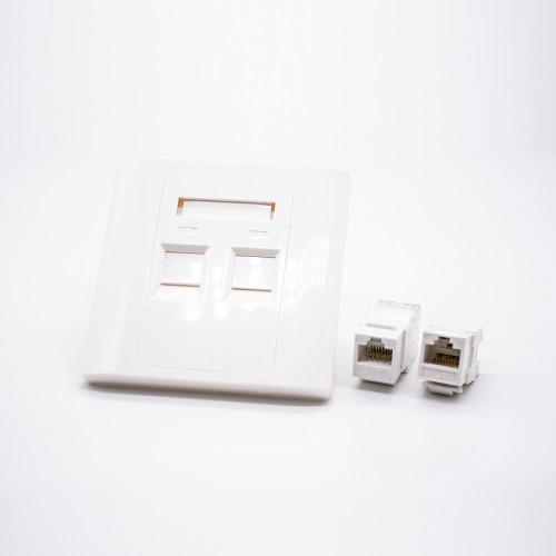 Panel Socket Unshield Dual Port RJ45 Jack Type 86 Information Panel Panel Socket Unshield Dual Port RJ45 Jack Type 86 Information Panel