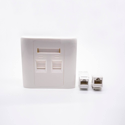 Panel Socket Unshield Dual Port RJ45 Jack Type 86 Information Panel Panel Socket Unshield Dual Port RJ45 Jack Type 86 Information Panel