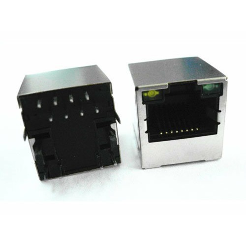 HY951180A 1Port upright RJ45 Connector with Magnetics LED HY951180A 1Port upright RJ45 Connector with Magnetics LED