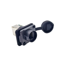 LP16-RJ45 Series RJ45 Female Socket IP67 Waterproof Ethernet Connector Panel Mount