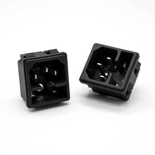 3 Pin Power Jack Through Hole Male AC-02 With Fuse Straight AC Power Connector 3 Pin Power Jack Through Hole Male AC-02 With Fuse Straight AC Power Connector