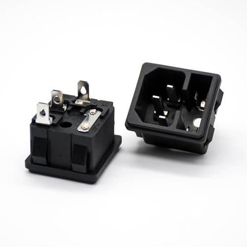 3 Pin Power Jack Through Hole Male AC-02 With Fuse Straight AC Power Connector 3 Pin Power Jack Through Hole Male AC-02 With Fuse Straight AC Power Connector
