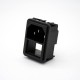 3P AC Power Jack AC-02A Male Straight Through Hole With Fuse 3P AC Power Jack AC-02A Male Straight Through Hole With Fuse
