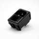 3P AC Power Jack AC-02A Male Straight Through Hole With Fuse 3P AC Power Jack AC-02A Male Straight Through Hole With Fuse