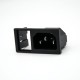 AC Power Jack Male Through Hole Straight 3 Pin AC-03A With Fuse Connector AC Power Jack Male Through Hole Straight 3 Pin AC-03A With Fuse Connector