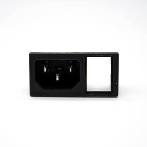 AC Power Jack Male Through Hole Straight 3 Pin AC-03A With Fuse Connector AC Power Jack Male Through Hole Straight 3 Pin AC-03A With Fuse Connector