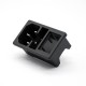 AC Power Jack With Fuse AC-01A Through Hole Straight 3 Pin Male AC Power Jack With Fuse AC-01A Through Hole Straight 3 Pin Male