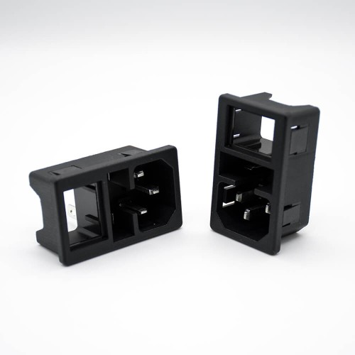 AC Power Jack With Fuse AC-01A Through Hole Straight 3 Pin Male AC Power Jack With Fuse AC-01A Through Hole Straight 3 Pin Male