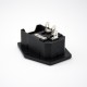 AC Power Supply Jack 3 Pin Male Straight Through Hole With Fuse AC-01A AC Power Supply Jack 3 Pin Male Straight Through Hole With Fuse AC-01A