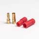 Gold Banana Connector PM3506 30-60A 3.5MM UVA Battery Connector Gold Banana Connector PM3506 30-60A 3.5MM UVA Battery Connector