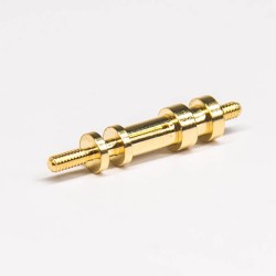 Gold Terminal CNC Plug Male And Female Straight Screw Type