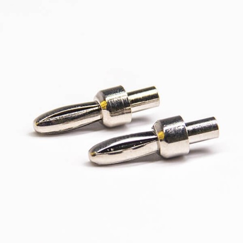 Nickel Plated Banana Contact Straight Audio Banana Plug Nickel Plated Banana Contact Straight Audio Banana Plug