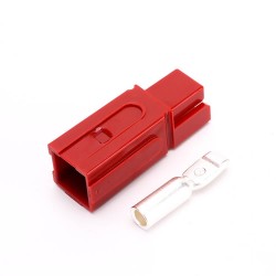 1 Way Power Connector Quick Connect Disconnect 600V 180Amp Battery Cable Connector (Red Housing, 1.0/2/4/6AWG)