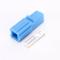 1 Way Power Connector Quick Connect Disconnect 600V 45Amp Battery Cable Connector for 10AWG Cable-Blue