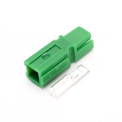 1 Way Power Connector Quick Connect Disconnect 600V 45Amp Battery Cable Connector for 10AWG Cable-Green