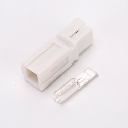 1 Way Power Connector Quick Connect Disconnect 600V 45Amp Battery Cable Connector for 10AWG Cable-White