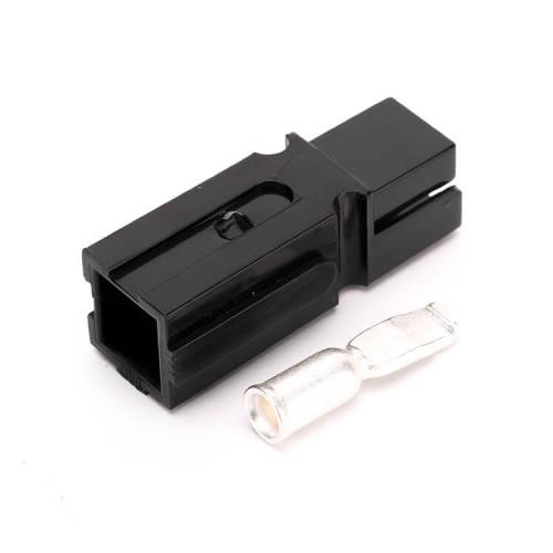 1 Way Power Connector Quick Connect Disconnect 600V 75Amp Battery Cable Connector (Black Housing, 6/8/10/12AWG) 1 Way Power Connector Quick Connect Disconnect 600V 75Amp Battery Cable Connector (Black Housing, 6/8/10/12AWG)