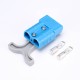 2 Way 600V 50Amp Blue Housing Battery Power Cable Connector with Grey Plastic T-Bar Handle 2 Way 600V 50Amp Blue Housing Battery Power Cable Connector with Grey Plastic T-Bar Handle