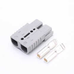 2 Way Power Connector Quick Connect Disconnect 600V 175Amp Battery Cable Connector (Grey Housing, 1.0/2/4AWG)