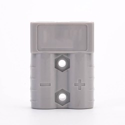 2 Way Power Connector Quick Connect Disconnect 600V 50Amp Battery Cable Connector (Grey Housing, 6/8/10/12AWG)