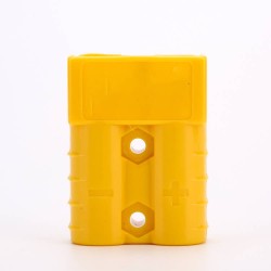 2 Way Power Connector Quick Connect Disconnect 600V 50Amp Battery Cable Connector (Yellow Housing, 6/8/10/12AWG)
