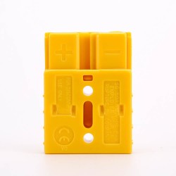 2 Way Power Connector Quick Connect Disconnect 600V 50Amp Battery Cable Connector (Yellow Housing, 6/8/10/12AWG)