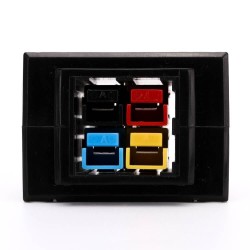 45A Battery Cable Connector Housing with Buckle 4Contacts and Retaining Pin with Short Buckle Chassis Mount Housing