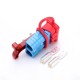 600V 120Amp Blue Housing 2 Way Battery Power Cable Connector Red T-Bar Handle and Dustproof Cover 600V 120Amp Blue Housing 2 Way Battery Power Cable Connector Red T-Bar Handle and Dustproof Cover