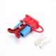 600V 120Amp Blue Housing 2 Way Battery Power Cable Connector Red T-Bar Handle and Dustproof Cover 600V 120Amp Blue Housing 2 Way Battery Power Cable Connector Red T-Bar Handle and Dustproof Cover