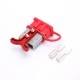 600V 120Amp Grey Housing 2 Way Battery Power Cable Connector Red T-Bar Handle and Dustproof Cover 600V 120Amp Grey Housing 2 Way Battery Power Cable Connector Red T-Bar Handle and Dustproof Cover