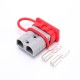 600V 120Amp Grey Housing 2 Way Battery Power Cable Connector with Red Dustproof Cover 600V 120Amp Grey Housing 2 Way Battery Power Cable Connector with Red Dustproof Cover