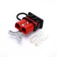 600V 120Amp Red Housing 2 Way Battery Power Cable Connector Grey T-Bar Handle and Black Dustproof Cover 600V 120Amp Red Housing 2 Way Battery Power Cable Connector Grey T-Bar Handle and Black Dustproof Cover