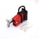 600V 120Amp Red Housing 2 Way Battery Power Cable Connector Grey T-Bar Handle and Black Dustproof Cover 600V 120Amp Red Housing 2 Way Battery Power Cable Connector Grey T-Bar Handle and Black Dustproof Cover