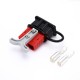 600V 120Amp Red Housing 2 Way Battery Power Cable Connector Grey T-Bar Handle and Black Dustproof Cover 600V 120Amp Red Housing 2 Way Battery Power Cable Connector Grey T-Bar Handle and Black Dustproof Cover