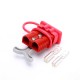 600V 120Amp Red Housing 2 Way Battery Power Cable Connector Grey T-Bar Handle Red Dustproof Cover 600V 120Amp Red Housing 2 Way Battery Power Cable Connector Grey T-Bar Handle Red Dustproof Cover