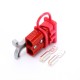 600V 120Amp Red Housing 2 Way Battery Power Cable Connector Grey T-Bar Handle Red Dustproof Cover 600V 120Amp Red Housing 2 Way Battery Power Cable Connector Grey T-Bar Handle Red Dustproof Cover
