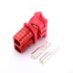 600V 120Amp Red Housing 2 Way Battery Power Cable Connector with Red Dustproof Cover 600V 120Amp Red Housing 2 Way Battery Power Cable Connector with Red Dustproof Cover