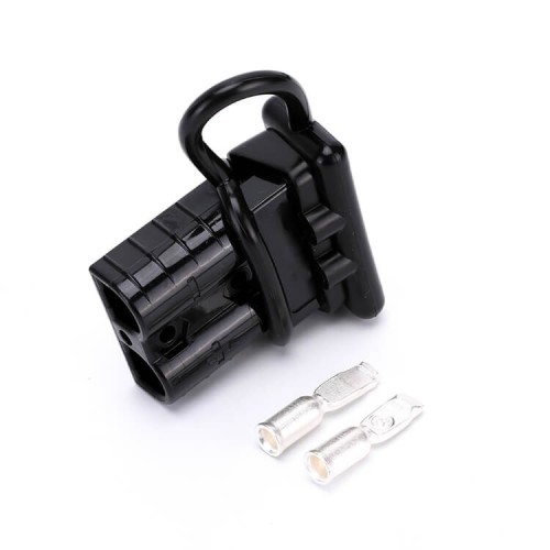 600V 175Amp Black Housing 2 Way Battery Power Cable Connector with Black Dustproof Cover 600V 175Amp Black Housing 2 Way Battery Power Cable Connector with Black Dustproof Cover