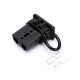 600V 175Amp Black Housing 2 Way Battery Power Cable Connector with Black Dustproof Cover 600V 175Amp Black Housing 2 Way Battery Power Cable Connector with Black Dustproof Cover