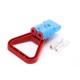 600V 175Amp Blue Housing 2 Way Battery Power Cable Connector with Plastic Red Triangle Handle 600V 175Amp Blue Housing 2 Way Battery Power Cable Connector with Plastic Red Triangle Handle