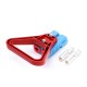 600V 175Amp Blue Housing 2 Way Battery Power Cable Connector with Plastic Red Triangle Handle 600V 175Amp Blue Housing 2 Way Battery Power Cable Connector with Plastic Red Triangle Handle