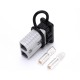 600V 175Amp Grey Housing 2 Way Battery Power Cable Connector with Black Dustproof Cover 600V 175Amp Grey Housing 2 Way Battery Power Cable Connector with Black Dustproof Cover