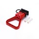 600V 175Amp Red Housing 2 Way Battery Power Cable Connector Red Triangle Handle Black Dustproof Cover 600V 175Amp Red Housing 2 Way Battery Power Cable Connector Red Triangle Handle Black Dustproof Cover