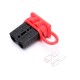 600V 50Amp Black Housing 2 Way Battery Power Cable Connector with Red Dustproof Cover 600V 50Amp Black Housing 2 Way Battery Power Cable Connector with Red Dustproof Cover
