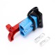600V 50Amp Blue Housing 2 Way Battery Power Cable Connector Red T-Bar Handle and Black Dustproof Cover 600V 50Amp Blue Housing 2 Way Battery Power Cable Connector Red T-Bar Handle and Black Dustproof Cover