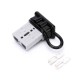 600V 50Amp Grey Housing 2 Way Battery Power Cable Connector with Black Dustproof Cover 600V 50Amp Grey Housing 2 Way Battery Power Cable Connector with Black Dustproof Cover